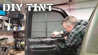 Installing Pre Cut Window Tint [upl. by Ainitsirc]