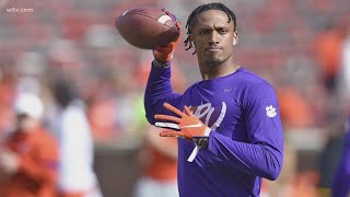 Diondre Overton former Clemson football wide receiver dies in overnight shooting [upl. by Deedahs]