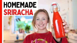 Homemade Sriracha Hot Sauce Recipe  Better Than Store Bought [upl. by Ahsenad]