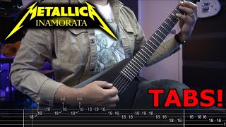 Metallica  Inamorata GUITAR TAB  COVER all solos [upl. by Janetta932]