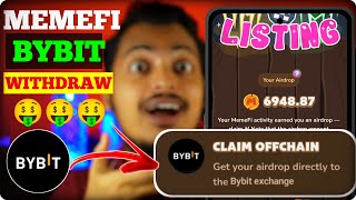 Memefi Airdrop Bybit Withdrawal  MemeFi Bybit Withdrawal Process  Memefi Bybit Claim [upl. by Tabbatha]