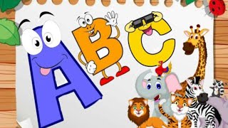 Fun Animal Phonics Song  Kids Learning  Toddlers Educational Video [upl. by Aiker]