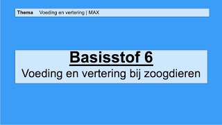 VMBO HAVO 2  Voeding en vertering  6 Voeding en vertering bij zoogdieren  8e editie  MAX [upl. by Bird]