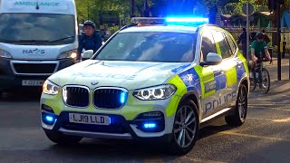 Metropolitan Police BMW X3 Area Car emergency lights  siren [upl. by Iraam]