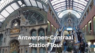 Belgium Train Guide  Antwerp Centraal Station Tour [upl. by Eneryc]