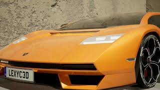 lamborghini 3d animation unreal engine 5 environment [upl. by Dyche589]