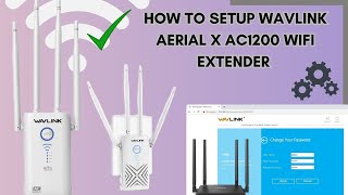 Setting up Wavlink Aerial X AC1200 wifi range extender  Wavlink Aerial X AC1200 installation [upl. by Cyna711]