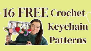 16 FREE Crochet Keychain Patterns That You Should Try Tested Patterns Market Prep Friendly [upl. by Ymmat]