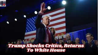 Trump Shocks Critics Returns To White House [upl. by Ilwain]