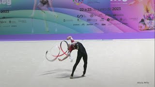 Iván Fernández  Cto de España Rítmica Masculina Santander 2023  Cinta [upl. by Omero284]