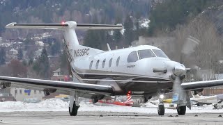 Pilatus PC12 Takeoff [upl. by Whitebook992]