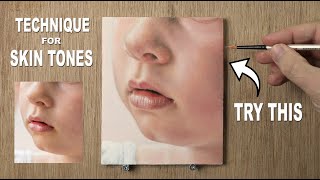 How to Mix SKIN TONES  Oil Painting Tutorial  PORTRAIT Study for Beginners onwards [upl. by Rahsab]