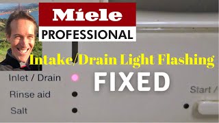 ✨ Miele Dishwasher  Intake Drain Light Flashing  FIXED With A FORK In 5 MINUTES ✨ [upl. by Aihsemak]