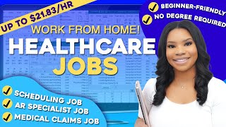 3 Healthcare Work From Home Jobs that Pay 2183Hour and Dont Require a Degree [upl. by Inna]