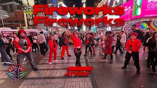 KPOP IN PUBLIC NYC ATEEZ 에이티즈  FIREWORK 불놀이야 I’M THE ONE DANCE COVER  TIMES SQUARE [upl. by Rebel28]