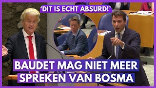 Thierry Baudet mag niet meer spreken van Bosma DIT IS ECHT ABSURD politiek tweedekamer [upl. by Nee248]