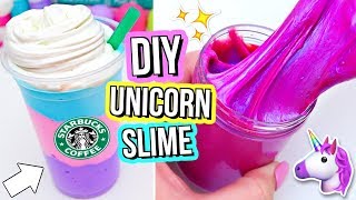 3 DIY UNICORN SLIMES How To Make THE BEST Magical Unicorn Slime [upl. by Erasme]