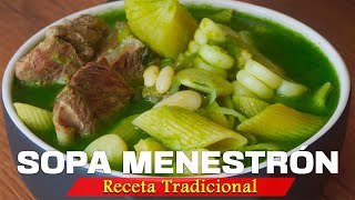 SOPA MENESTRÓN Un Clásico de la Cocina Peruana [upl. by Retswerb762]