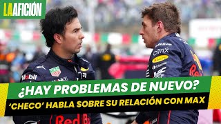 Checo Pérez sobre Max Verstappen quotEs difícil tenerlo como compañeroquot [upl. by Valer]