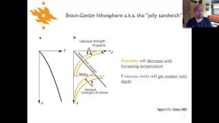 Geodynamics  Lecture 124 Strength of the Lithosphere I [upl. by Nosnehpets]