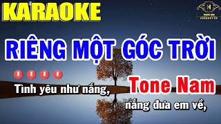 Riêng Một Góc Trời Karaoke Tone Nam  Trọng Hiếu [upl. by Einal]