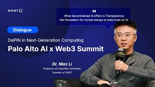 Dr Li at the Palo Alto AI x Web3 Summit—DePIN in NextGeneration Computing [upl. by Zadoc]