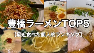 豊橋ラーメンランキングベスト5【最近食べた個人的TOP5】 [upl. by Eralc]