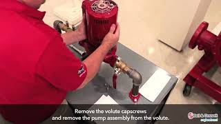 Bell amp Gossett Series 90 Pump Maintenance Part 1 of 2 [upl. by Eiuqram]