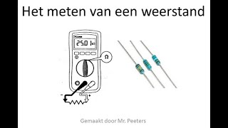 Weerstand meten met een multimeter [upl. by Sampson]