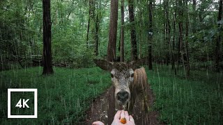 Relaxing Lush Forest Thunderstorm Walking in the Rain ASMR Nature Sounds for Sleep [upl. by Dawaj803]