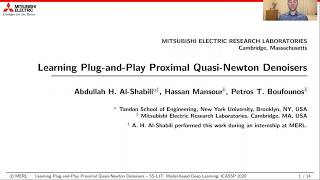 ICASSP 2020 Learning PlugandPlay Proximal QuasiNewton Denoisers [upl. by Relyuc]