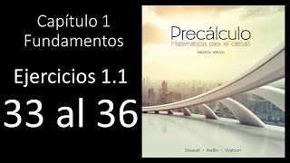 Precalculo Stewart 7 edicion ejercicio 11 33 al 36  Numeros reales [upl. by Matheny375]