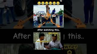 JCB shorts trending funny comedy jcb telugucomedy comedy memes telugumems tractor driver [upl. by Lalo]