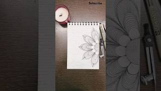 Calming Ink Zen Doodle Drawing drawing zendoodle youtubeshorts [upl. by Hermia]