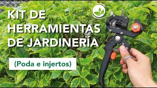 KIT DE HERRAMIENTAS DE JARDINERÍA poda e Injertos Completo [upl. by Wolram]