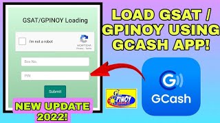 How to LOAD GsatGPinoy using Gcash  New Update 2022 [upl. by Anirehtak]