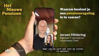 Even bellen met Jeroen Hildering van Chief pensioenregeling [upl. by Iosep]