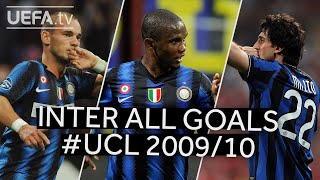 ⚫🔵 SNEIJDER ETOO MILITO  All 200910 INTER UCL Goals [upl. by Harrell]