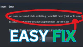 How To Fix Steam Disk Write Error on Windows 10Windows 11 2024 method [upl. by Galer798]