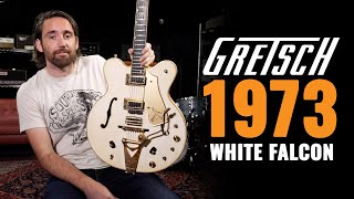 1973 Gretsch 7595 White Falcon Stereo  CME Vintage Demo  Nathaniel Murphy [upl. by Ennayram]