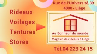 Rideaux tentures et voilages à liège [upl. by Bautista]