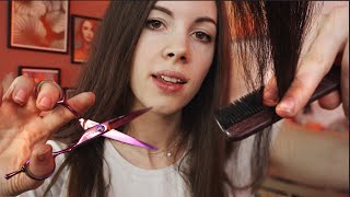 ASMR  Most Realistic amp Relaxing Haircut On Youtube 💇‍♀️ Real Hair Sounds [upl. by Ibrab]