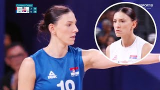 บอสโควิช โอลิมปิก 2024 Tijana Boskovic volleyball olympics  highlights [upl. by Yvaht]