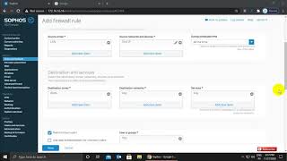 Sophos XG Firewall V18 How to Create Firewall Rule and NAT Policies in New Firewall Rule  Sophos [upl. by Mechling]