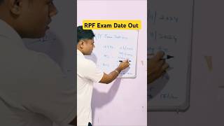 RPF Exam date Date out  rpf si amp constable exam date 2024 outrpfexamdate [upl. by Hael541]