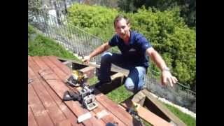 Mangaris decking with hidden fasteners  How To [upl. by Clover414]