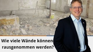 Wie viele Wände können rausgenommen werden [upl. by Rosalinda]