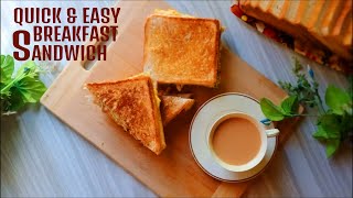 Quick amp Easy Breakfast Sandwich In 5 Minutes by Sensational Sweets amp Savouries [upl. by Anirbed]