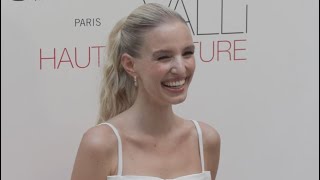 Leonie Hanne at the Giambattista Valli Fashion Show in Paris [upl. by Sew]