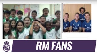 💻⚽😮📱 SURPRISE Movistar helped some of our players get to know RMFans like YOU [upl. by Ainotna]